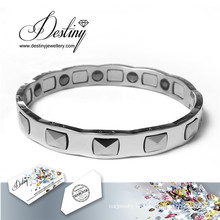 Destino joyas cristales de Swarovski pulsera de titanio